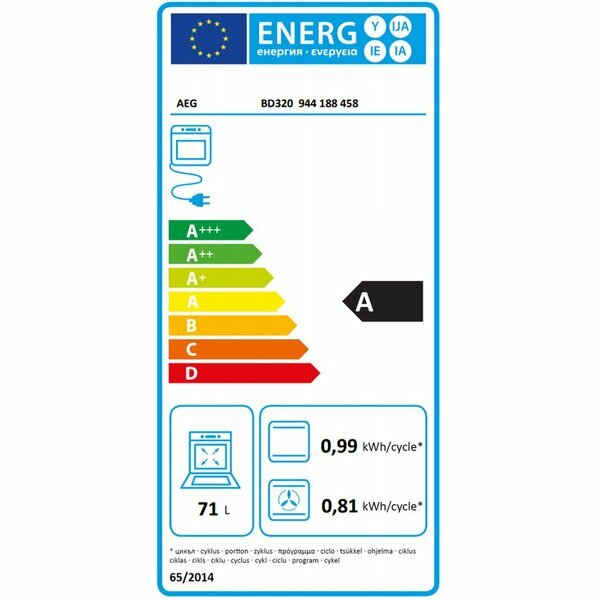 Energielabel Backofen BD320